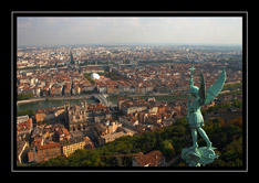 Lyon depuis la colline de Fourvière