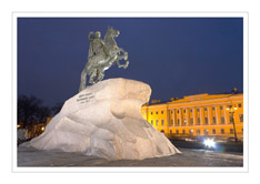 Cavalier de bronze, Saint-Pétersbourg (Fédération de Russie)